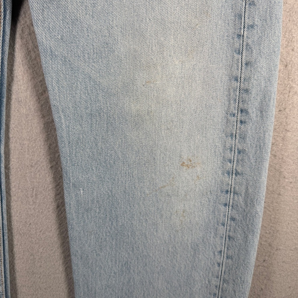 Vintage Levis 501 Jeans Mens 32x31 Made in USA Light Wash Distressed 90s 0997 - Picture 6 of 16